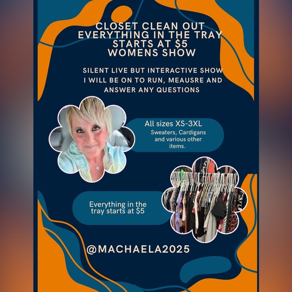 Other - Live Show Notification
****Happening now****$5 each tonight!!****